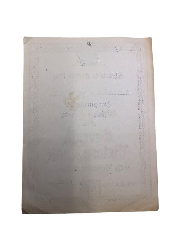 WW2 Canadian 7th Victory Loan Certificate RCAF LAC Arthurs