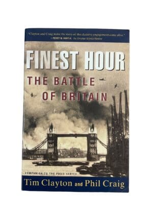 WW2 British German Battle of Britain Finest Hour Softcover Reference Book