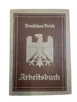 WW2 German Arbeitsbuch Employment Record Book - Hausmann