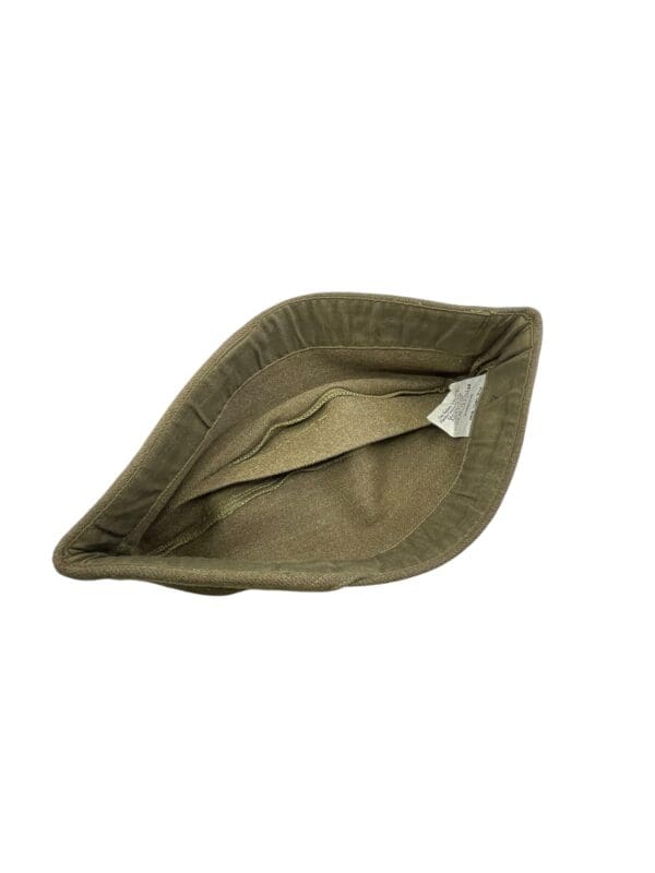 US Army Wool OD Garrison Cap Size 7 Dated 1948 - Image 4