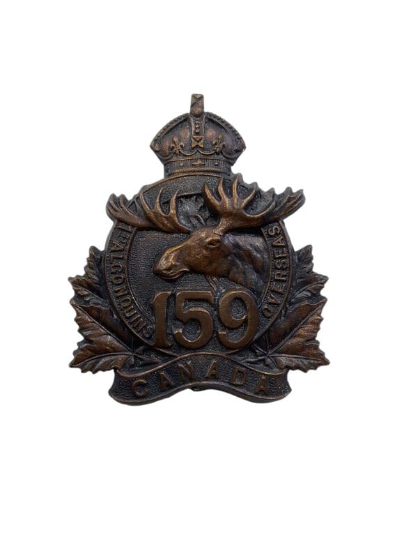 WW1 Canadian CEF 159th Battalion Cap Badge