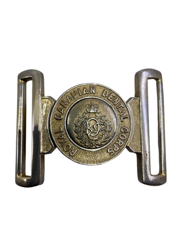 Royal Canadian Dental Corps RCDC Brass Belt Buckle