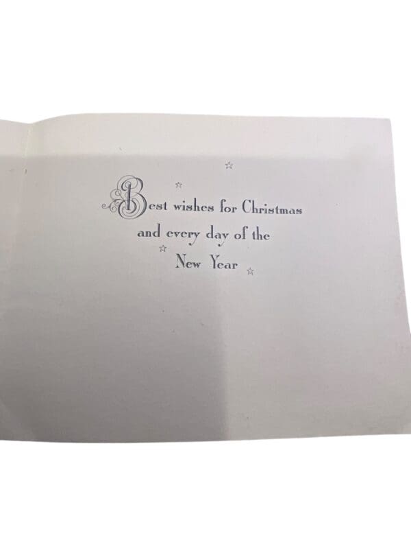 WW2 Canadian RCAF Christmas Greetings Card