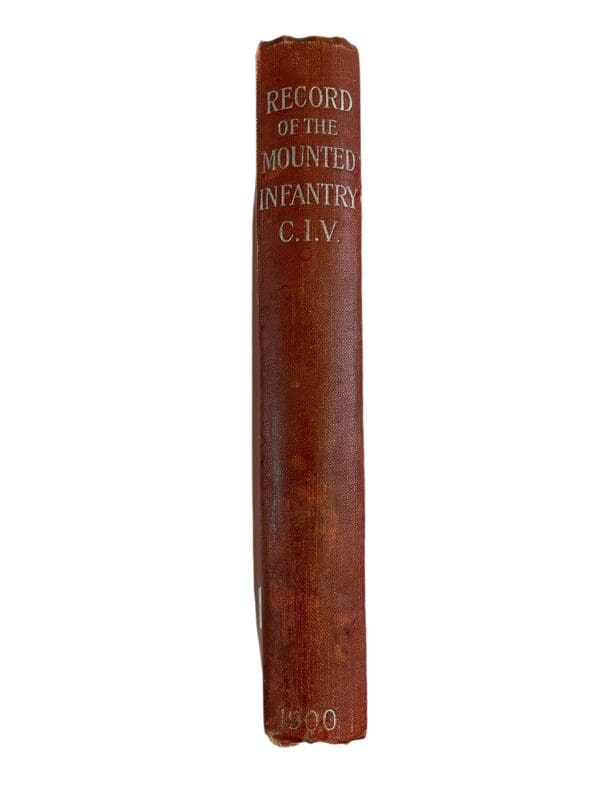 Pre WW1 Boer War Era British Record Of Mounted Infantry CIV Book