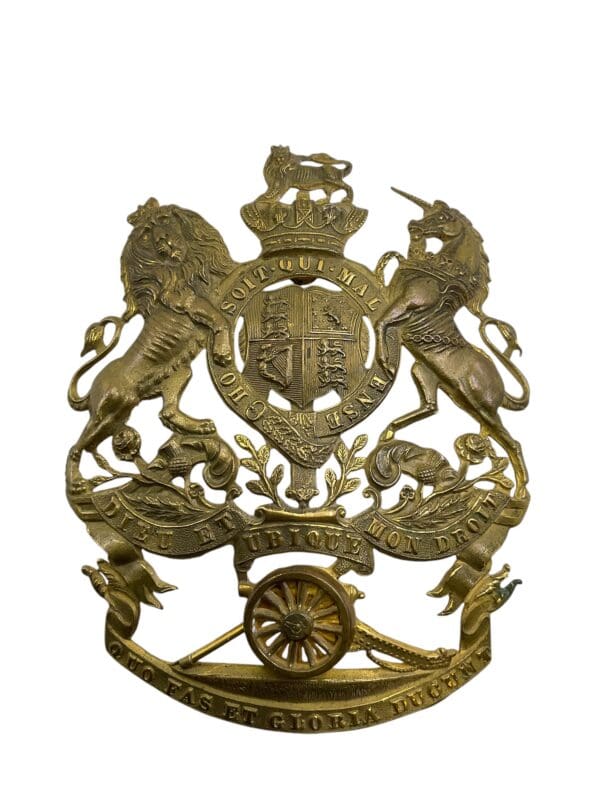 British Victorian Royal Artillery Officers Helmet Plate