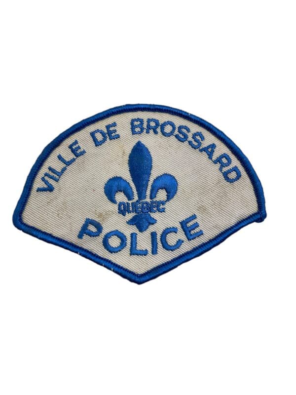 Canadian Quebec Ville De Brossard Police Patch