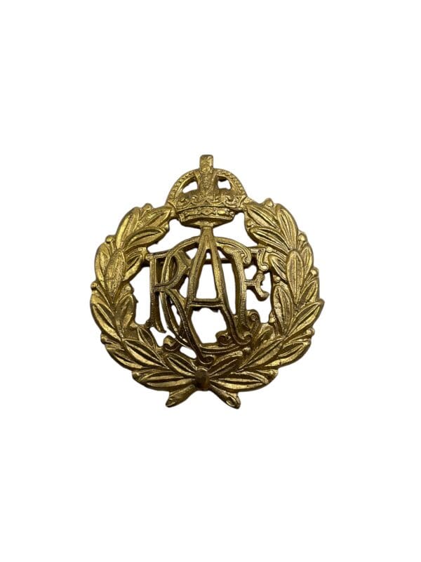 WW2 Canadian RCAF Gold Plated Other Ranks Cap Badge