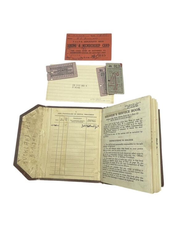 WW2 Canadian Soldiers Service Pay Book Victoria Rifles of Canada