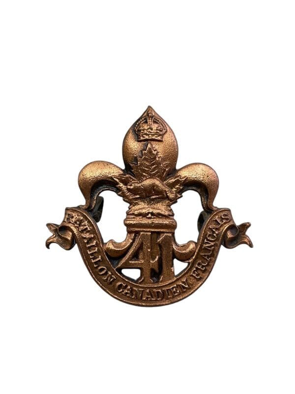 WW1 Canadian CEF 41st Battalion Cap Badge