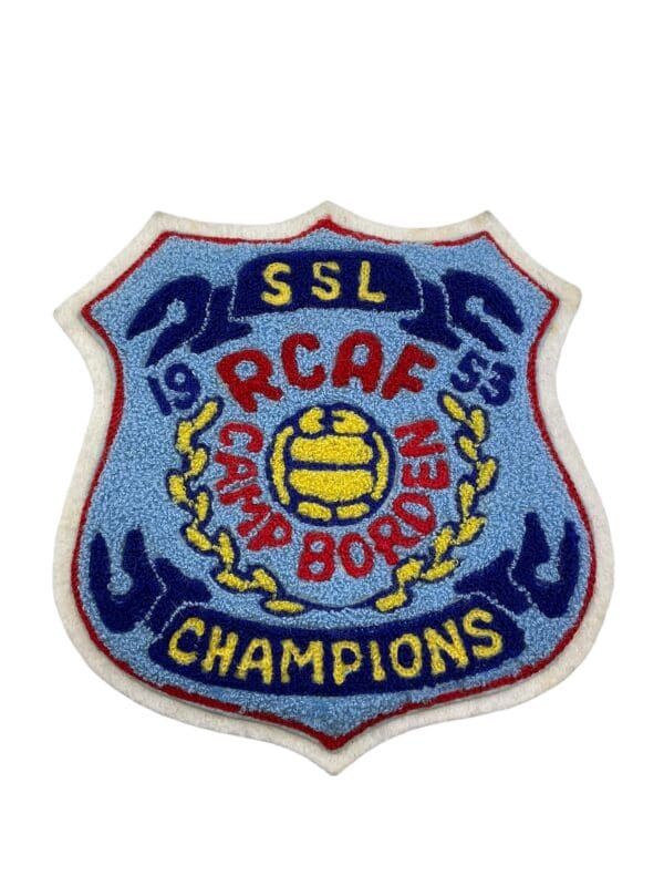 Canadian RCAF Camp Borden 1953 SSl Champions Chenille Patch Crest