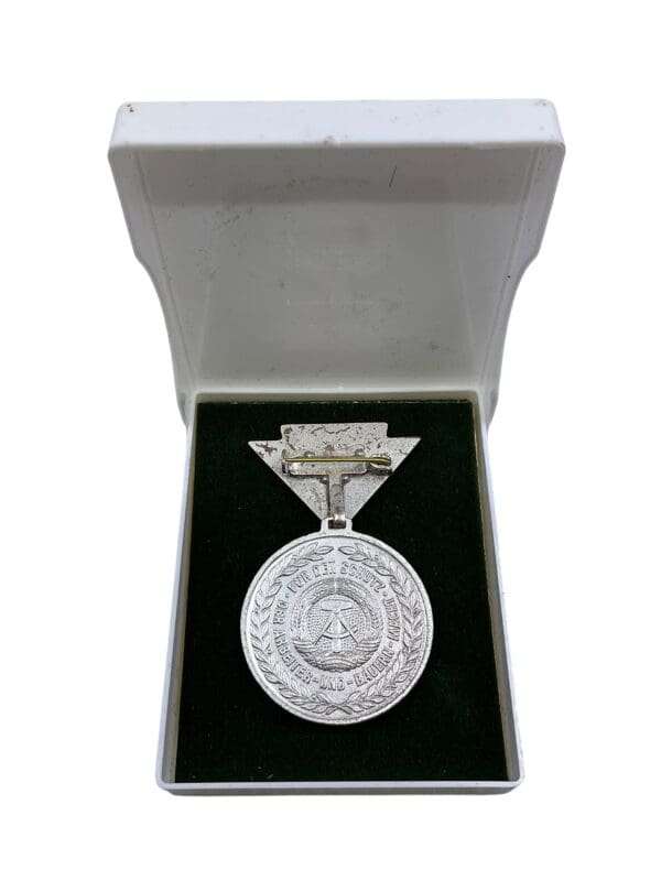 East German Army Reservist Silver Medal in Case of Issue