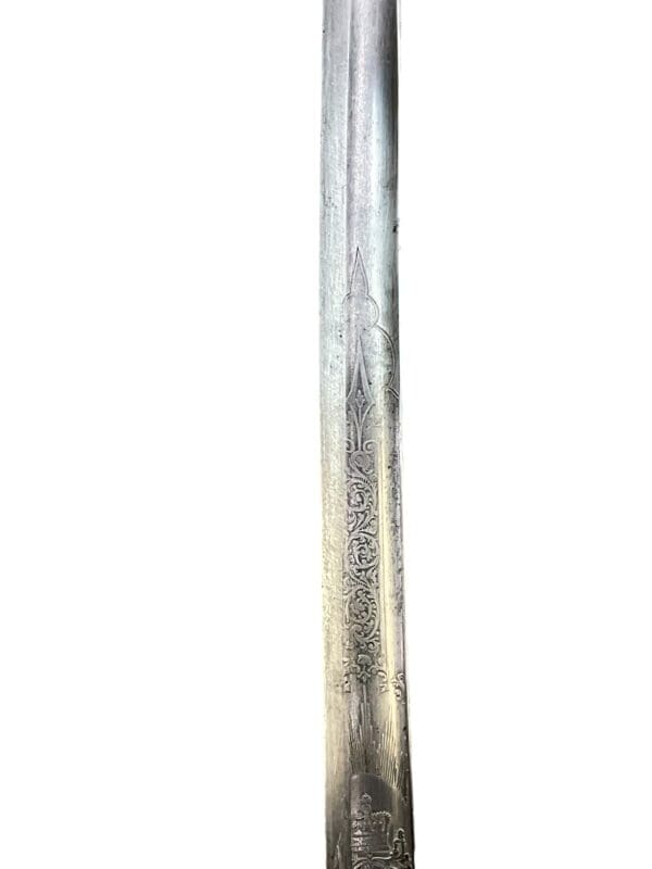 British Victorian Named Royal Artillery Generals Sword Wilkinson with Scabbard - Image 8