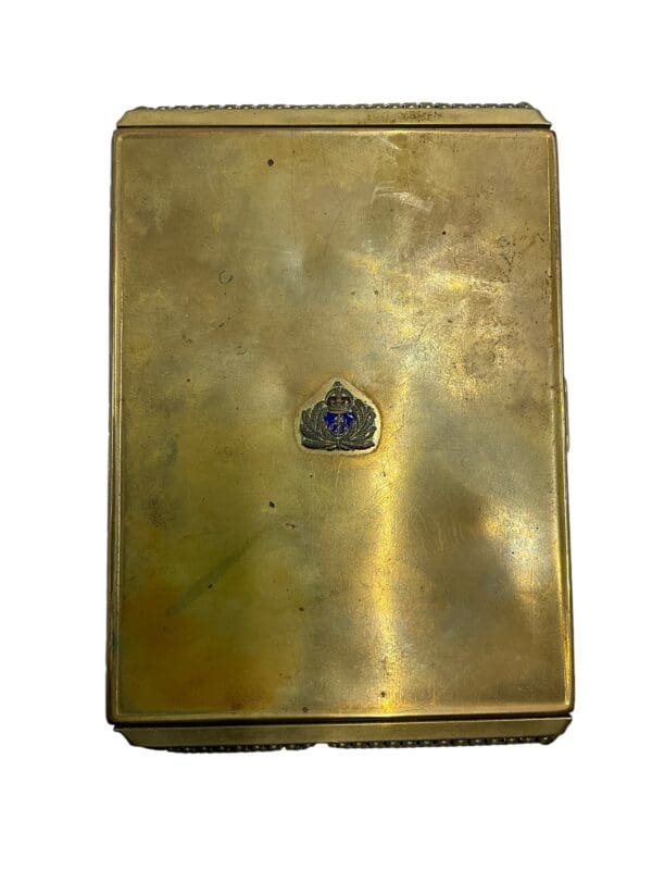 WW2 Canadian British Navy Officers Cigarette Case