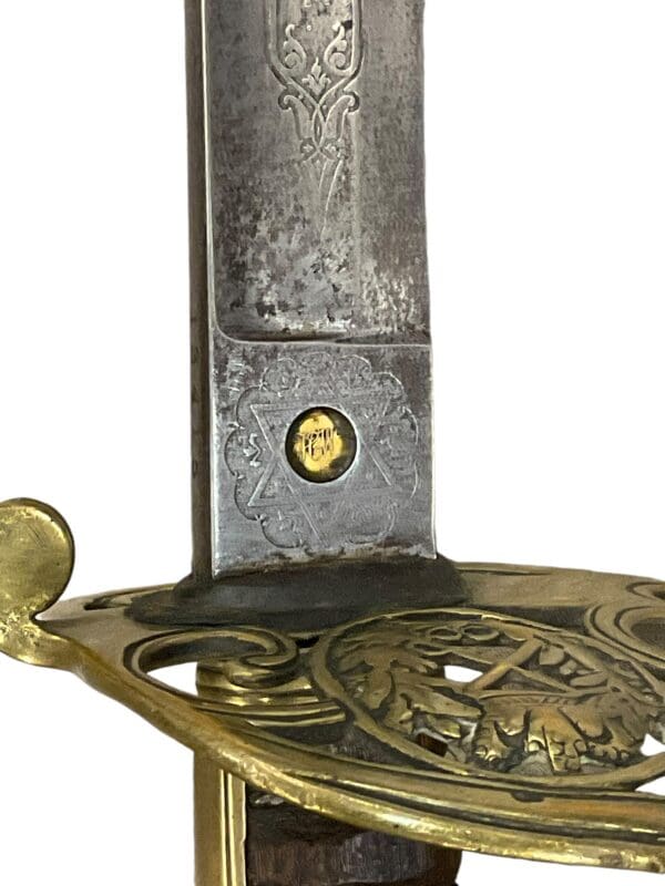 British Victorian Named Royal Artillery Generals Sword Wilkinson with Scabbard - Image 11