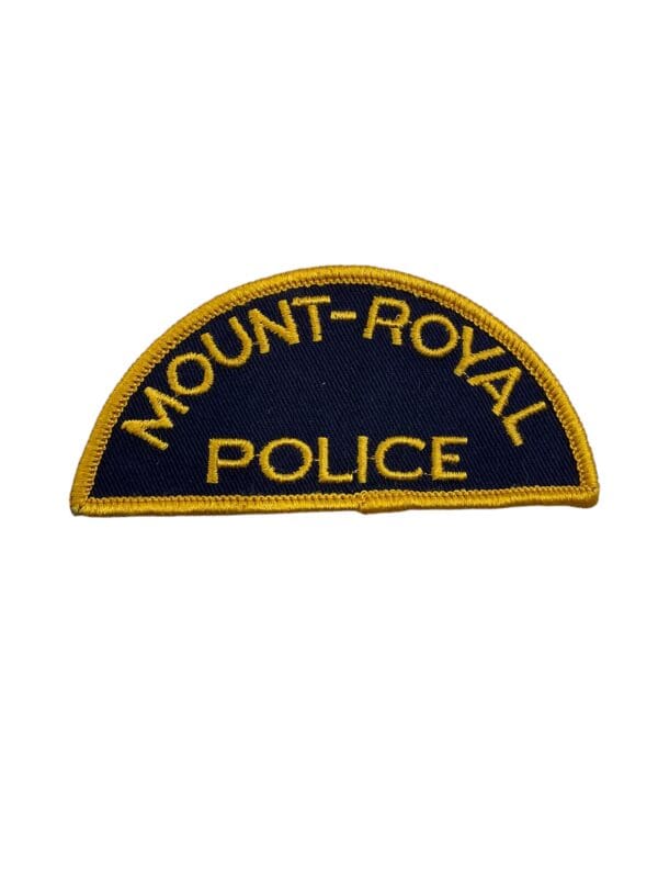 Canadian Quebec Mount-Royal Police Patch