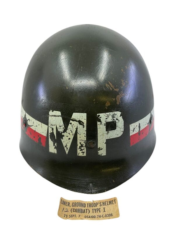 US Army MP Military Police Michigan National Guard Helmet Liner