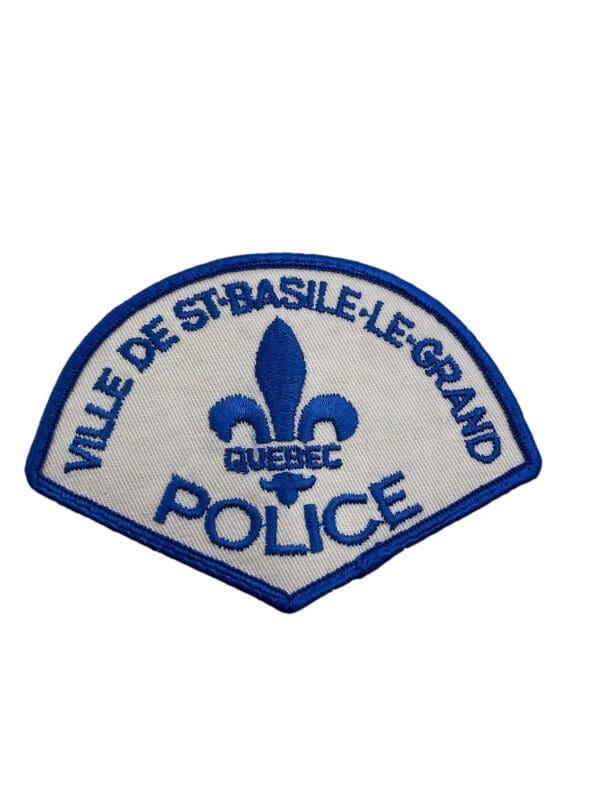 Canadian Quebec Ville De St-Basile-Le-Grand Police Patch