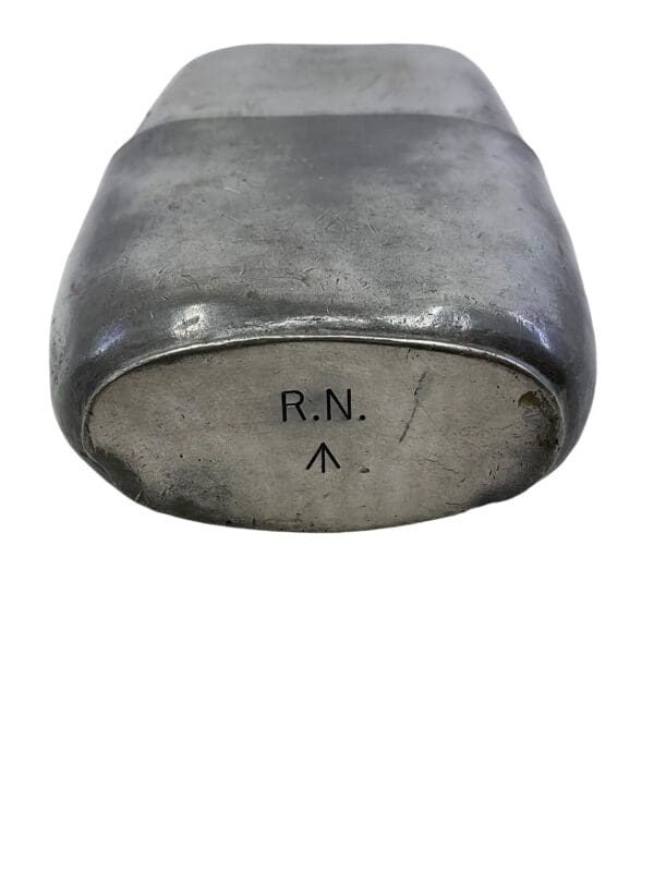 WW2 British RN Navy Hip Flask Broad Arrow Marked