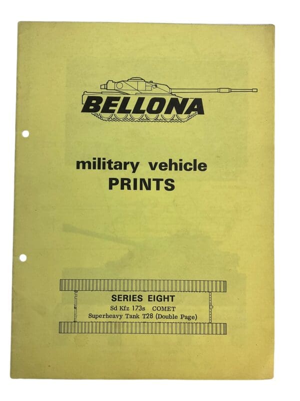 Military Vehicle Prints Sd Kfz Comet T28 Armoured Tanks Reference Book