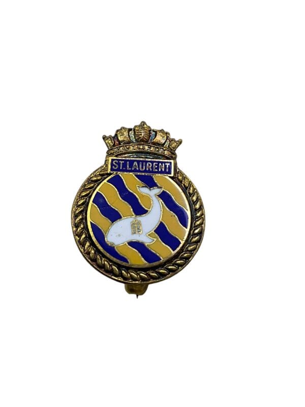 Canadian Navy RCN St Laurent Lapel Badge Pin