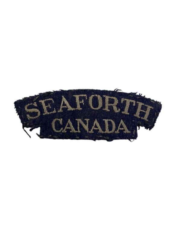 WW2 Canadian Seaforth Highlanders British Made Shoulder Title Insignia Single