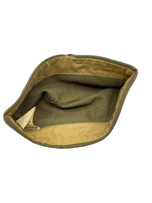 US Army M-1950 Artillery Garrison Cap Size 7 Dated 1952 - Image 3