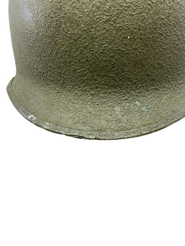 WW2 Korean War US Steel Helmet Front Seam Swivel Bale Westinghouse Liner - Image 5