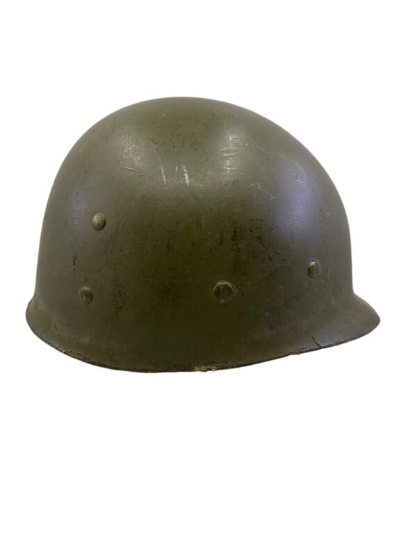 WW2 Korean War US Steel Helmet Front Seam Swivel Bale Westinghouse Liner - Image 12