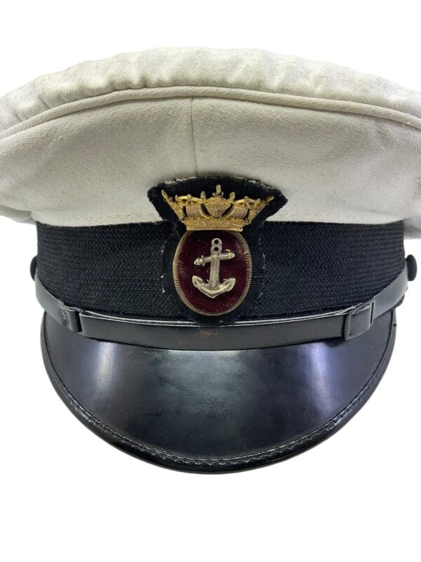 Canadian Merchant Navy White Toped Peak Cap Hat Size 6 5/8 - Image 8