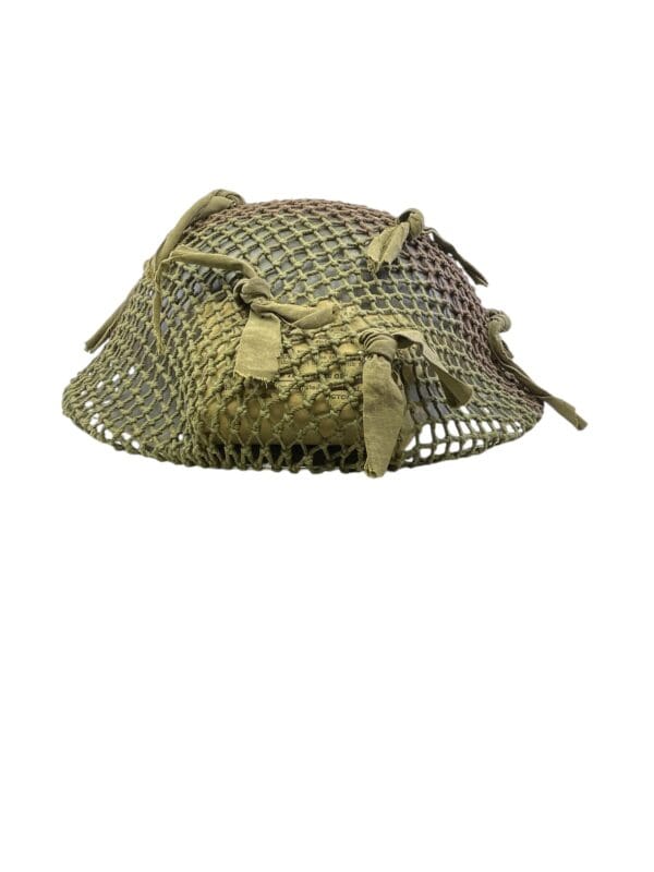 WW2 Canadian Mk2 Steel Helmet with Scrim Net and Shell Dressing Size 7 1/2 Dated 1941 GSW