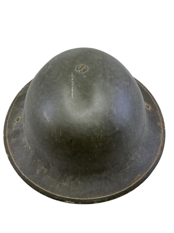 WW2 Canadian Mk2 Steel Helmet with Scrim Net and Shell Dressing Size 7 1/2 Dated 1941 GSW - Image 11