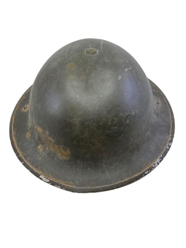 WW2 Canadian Mk2 Steel Helmet with Scrim Net and Shell Dressing Size 7 1/2 Dated 1941 GSW - Image 12