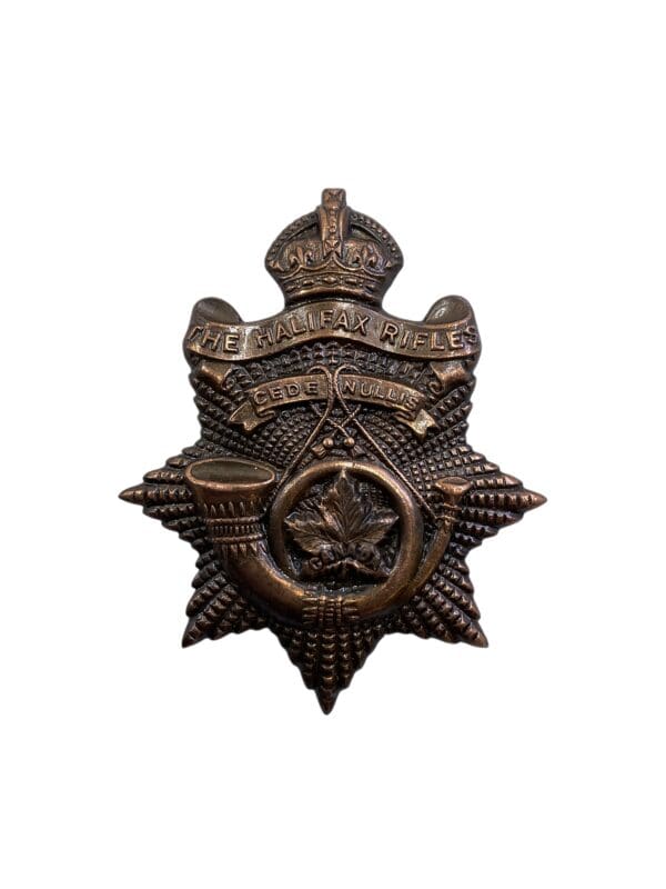 WW2 Canadian Halifax Rifles Regiment Cap Badge