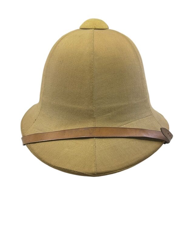 WW1 Canadian CEF Khaki Pith Helmet 1914 Dated with Cover C Broad Arrowed