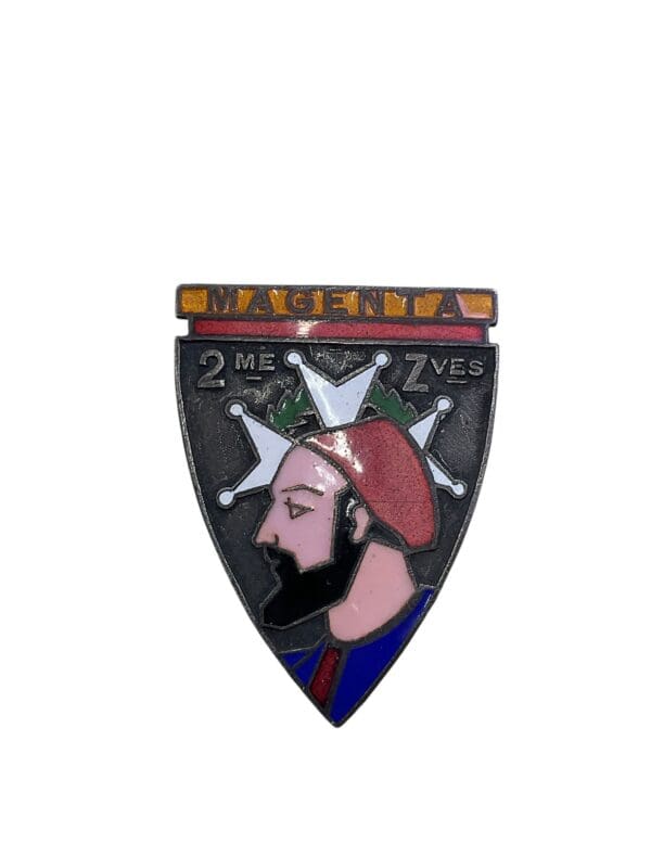 French Army 2nd Zouaves Regiment Pocket Badge