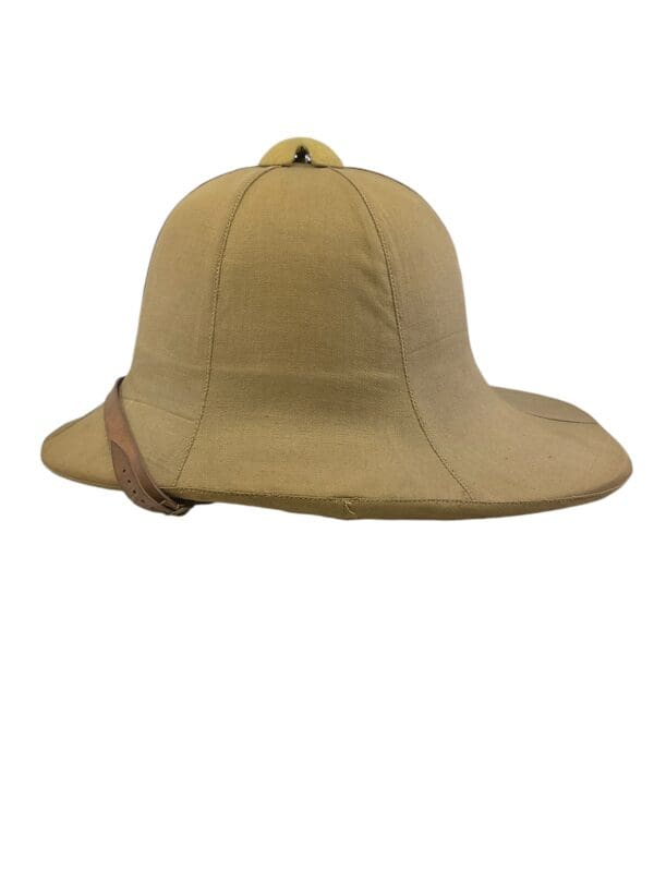 WW1 Canadian CEF Khaki Pith Helmet 1914 Dated with Cover C Broad Arrowed - Image 2