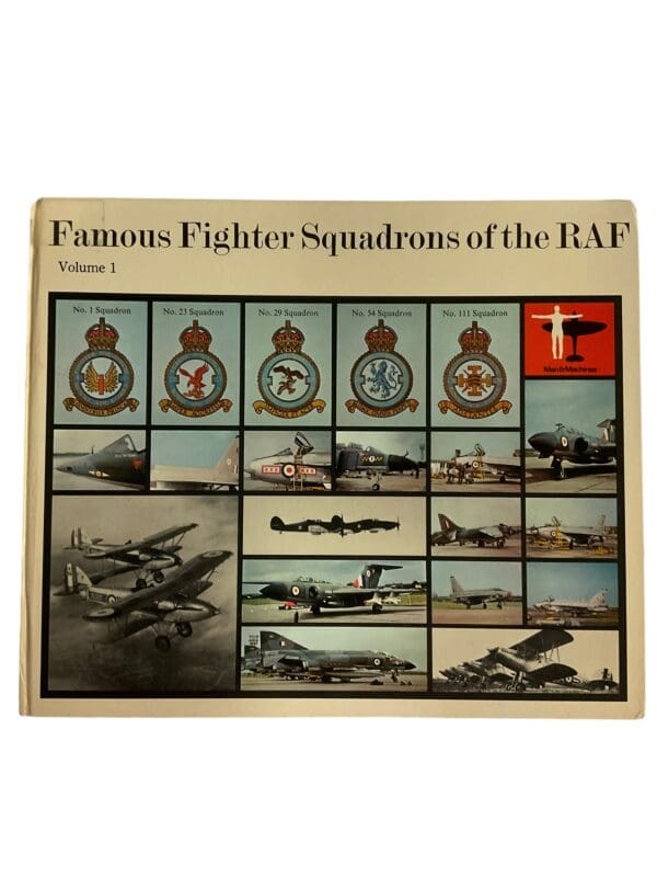 WW2 British RAF Famous Fighter Squadrons the RAF Vol 1 Hardcover Reference Book