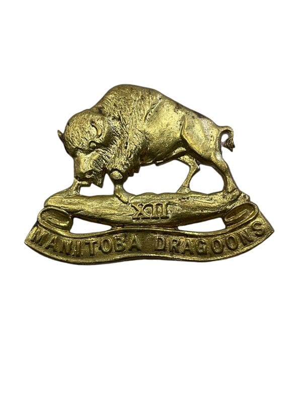 WW2 Canadian 12th Manitoba Dragoons Cap Badge