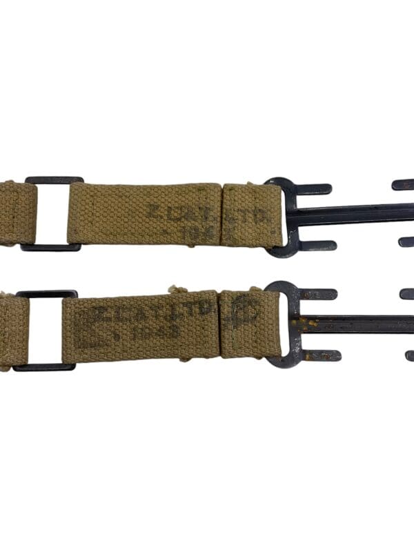 WW2 Canadian Army P37 Cheaters Brace Attachments Pair - Image 3