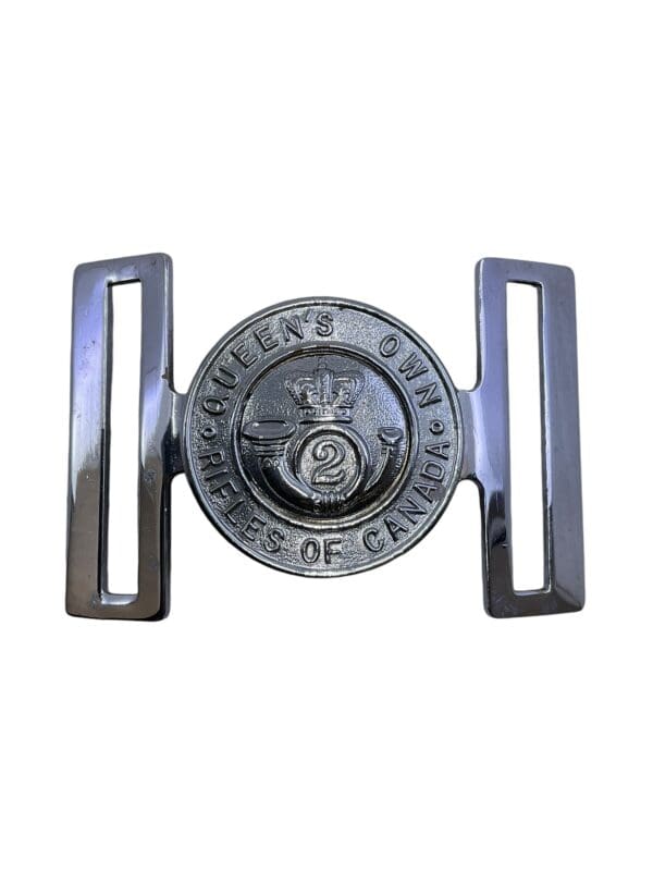 Canadian Forces QOR Queens Own Rifles Belt Buckle