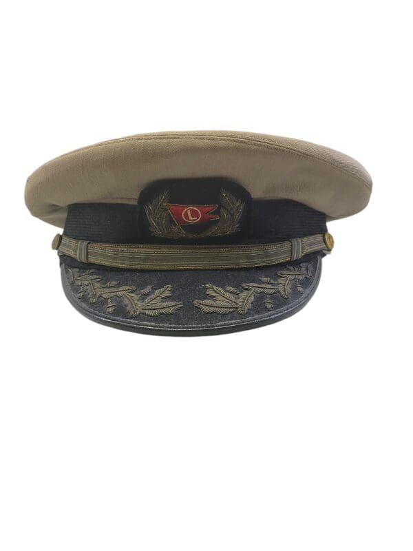 WW2 US Merchant Navy Officers Peak Cap Hat Size 7 3/8