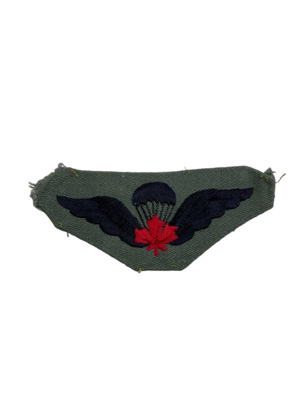 US Canadian Airborne OD Green Jump Wings Insignia