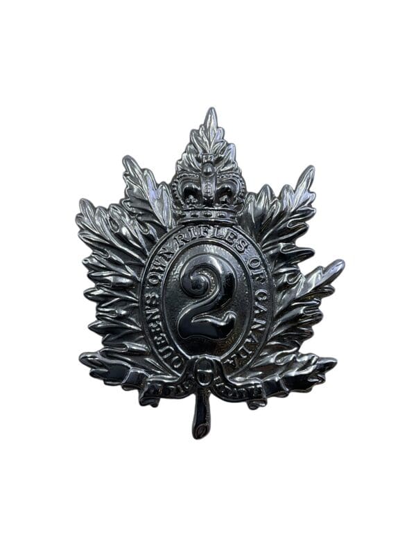 Canadian QOR Queens Own Rifles Cap Badge