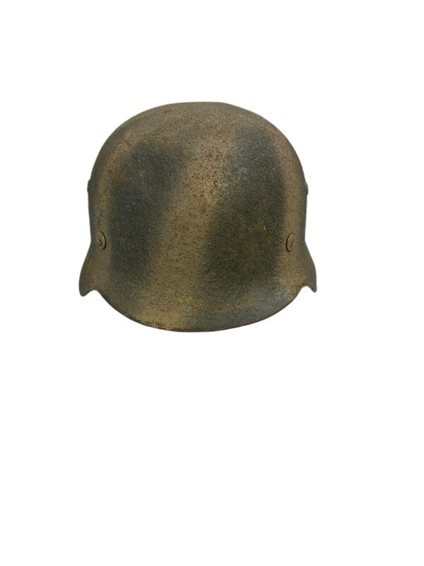 WW2 German Army Heer Camo M35 Steel Helmet Size 66 RESTORED FAKE - Image 4