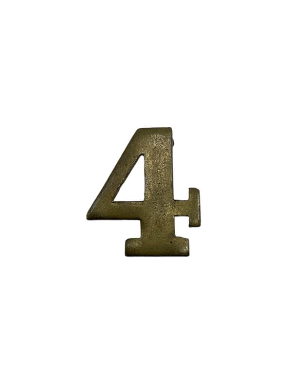 Canadian Militia 4th Chasseurs Shoulder Numbers Insignia Single