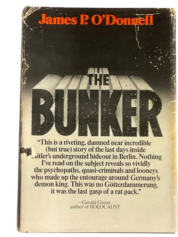 WW2 German The Bunker James P O'Donnell Hardcover Reference Book