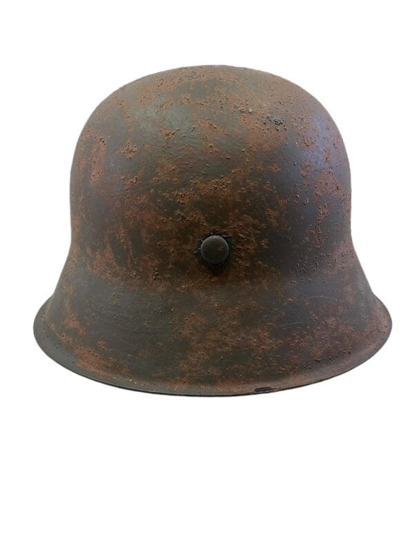 WW2 German Army Heer Camo M42 Steel Helmet NS64 RESTORED FAKE - Image 3