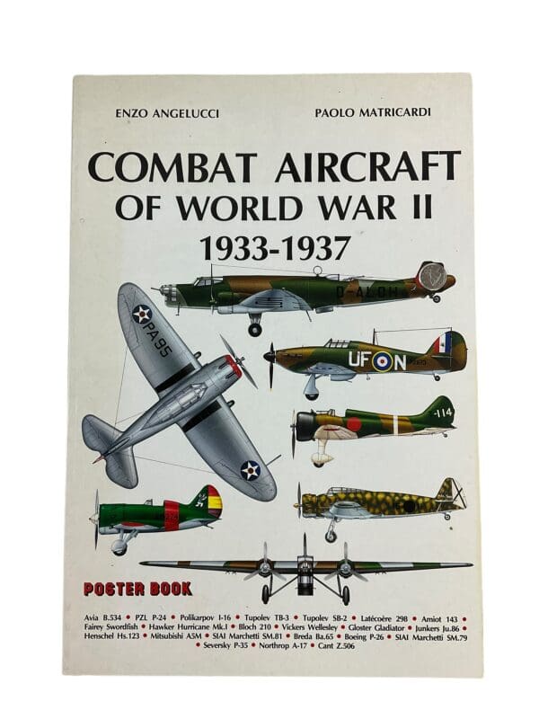 Combat Aircraft of World War 2 1933 to 1937 Softcover Reference Book