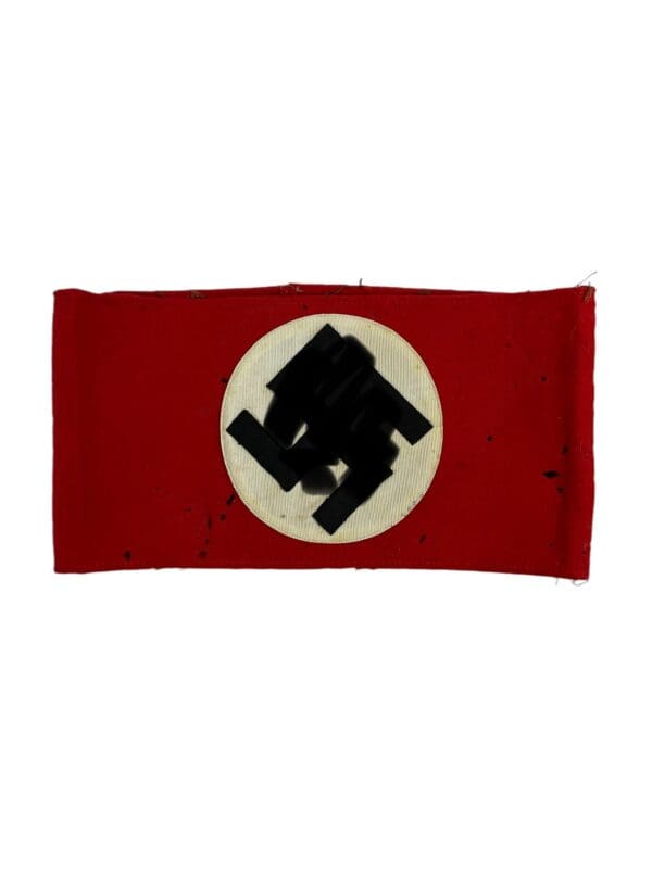 WW2 German NSDAP Supporter Wool Armband Multi Piece - Uniform Removed - Stamped