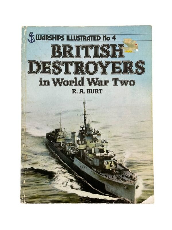 WW2 British Destroyers in World War Two Warships Illustrated No 4 Softcover Reference Book